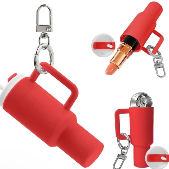 Mini Stanley Keychain- Red - Picture 1 of 5